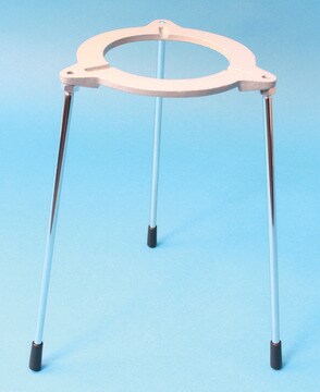 Safety tripod stand with locking slots for accessories 9 in. legs