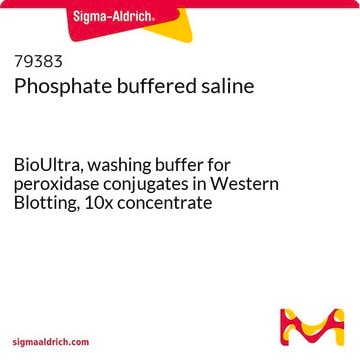 Disolución salina tamponada con fosfato BioUltra, washing buffer for peroxidase conjugates in Western Blotting, 10x concentrate