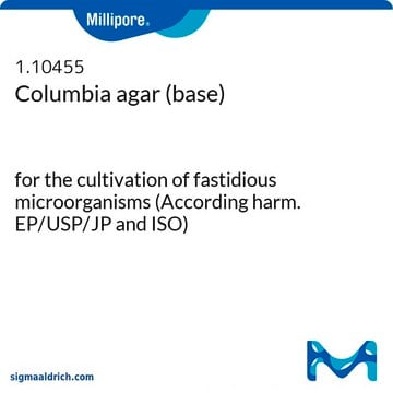 哥伦比亚琼脂（基础） for the cultivation of fastidious microorganisms (According harm. EP/USP/JP and ISO)