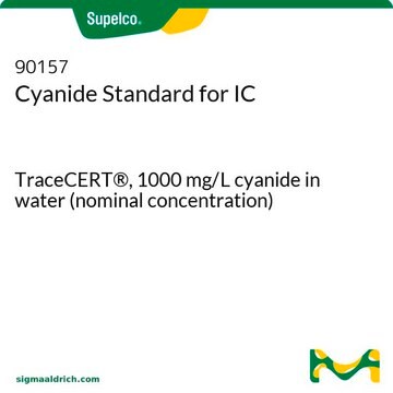 氰根标准液，用于离子色谱分析 TraceCERT&#174;, 1000&#160;mg/L cyanide in water (nominal concentration)