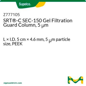 SRT&#174;-C SEC-150 Gel Filtration Guard Column, 5 &#956;m L × I.D. 5&#160;cm × 4.6&#160;mm, 5&#160;&#956;m particle size, PEEK