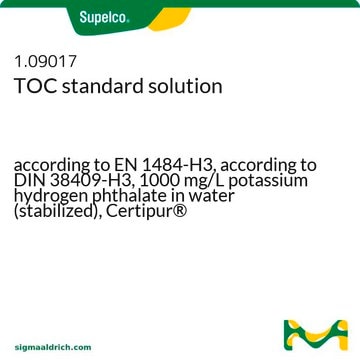 TOC标准液 according to EN 1484-H3, according to DIN 38409-H3, 1000&#160;mg/L potassium hydrogen phthalate in water (stabilized), Certipur&#174;