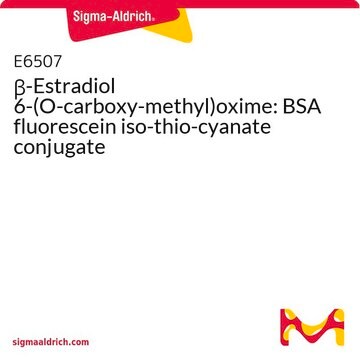 &#946;-Estradiol 6-(O-carboxy­methyl)oxime: BSA fluorescein iso­thio­cyanate conjugate