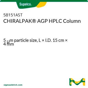 Columna para HPLC CHIRALPAK&#174; AGP 5&#160;&#956;m particle size, L × I.D. 15&#160;cm × 4&#160;mm