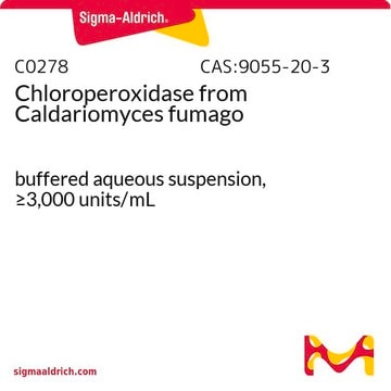 Chlorperoxidase aus Caldariomyces fumago buffered aqueous suspension, &#8805;3,000&#160;units/mL