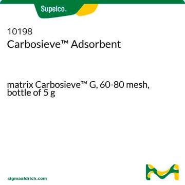 Carbosieve Adsorbent matrix Carbosieve G, 60-80&#160;mesh, bottle of 5&#160;g