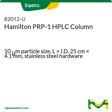 Hamilton PRP-1 HPLC Column 10&#160;&#956;m particle size, L × I.D. 25&#160;cm × 4.1&#160;mm, stainless steel hardware