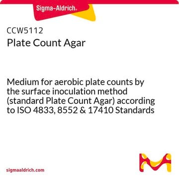 Agar do liczenia płytek Medium for aerobic plate counts by the surface inoculation method (standard Plate Count Agar) according to ISO 4833, 8552 &amp; 17410 Standards and IFU No. 6, suitable for microbiology