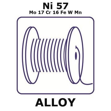 Hastelloy&#174; C276 - heat resisting alloy, Ni57Mo17Cr16FeWMn 100m wire, 0.1mm diameter, hard