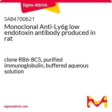 Monoclonal Anti-Ly6g low endotoxin antibody produced in rat clone RB6-8C5, purified immunoglobulin, buffered aqueous solution