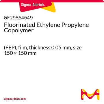 Fluorinated Ethylene Propylene Copolymer (FEP), film, thickness 0.05&#160;mm, size 150 × 150&#160;mm