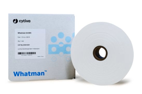 Whatman&#174; Chromatographie-Papiere aus Cellulose 54 SFC Roll, W × L 1.5&#160;in. × 300&#160;ft