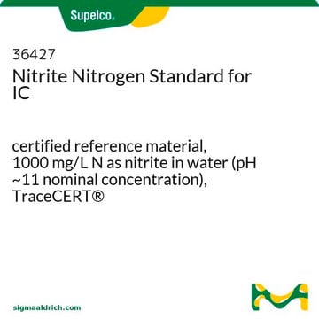 Nitrit-Stickstoff Standard für IC certified reference material, 1000&#160;mg/L N as nitrite in water (pH ~11 nominal concentration), TraceCERT&#174;