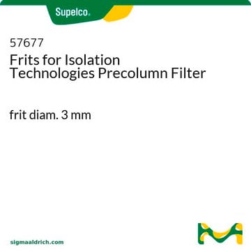 Frittés pour filtre de précolonne Isolation Technologies frit diam. 3&#160;mm