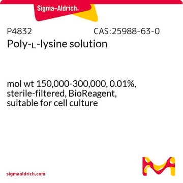 多聚-L-赖氨酸 溶液 mol wt 150,000-300,000, 0.01%, sterile-filtered, BioReagent, suitable for cell culture