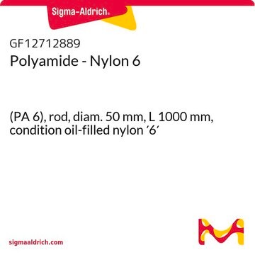 Polyamide - Nylon 6 (PA 6), rod, diam. 50&#160;mm, L 1000&#160;mm, condition oil-filled nylon &#8242;6&#8242;