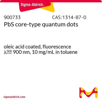 PbS核型量子点 oleic acid coated, fluorescence &#955;em&#160;900&#160;nm, 10&#160;mg/mL in toluene