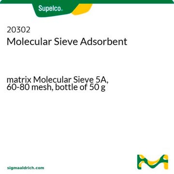 Molecular Sieve Adsorbent matrix Molecular Sieve 5A, 60-80&#160;mesh, bottle of 50&#160;g