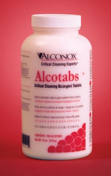 Alcotabs&#174; efferescent tablets for siphon-type pipette and test tube washers For siphon-type pipette and test-tube washers