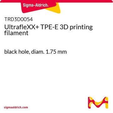 UltrafleXX+ TPE-E 3D printing filament black hole, diam. 1.75&#160;mm