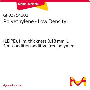 Polyethylene - Low Density (LDPE), film, thickness 0.18&#160;mm, L 1&#160;m, condition additive free polymer