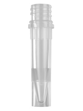 Screw cap tube self-standing, size 0.5&#160;mL, assorted colors, pkg of 8x500caps/cs, sterile