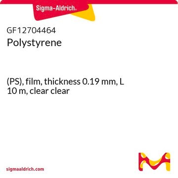 Polystyrene (PS), film, thickness 0.19&#160;mm, L 10&#160;m, clear clear