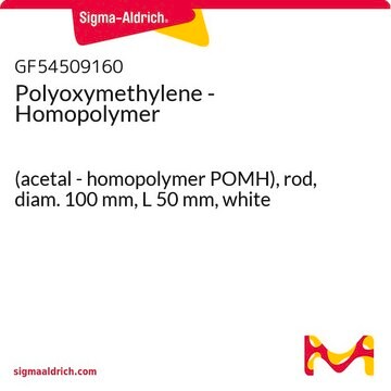 Polyoxymethylene - Homopolymer (acetal - homopolymer POMH), rod, diam. 100&#160;mm, L 50&#160;mm, white