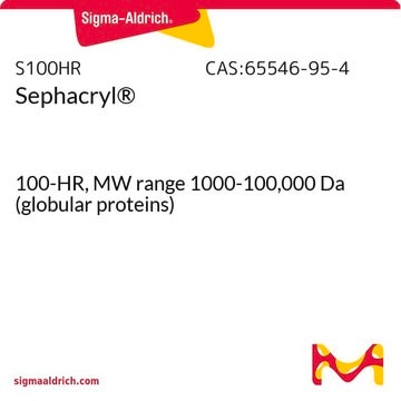 Sephacryl&#174; 100-HR, MW range 1000-100,000&#160;Da (globular proteins)