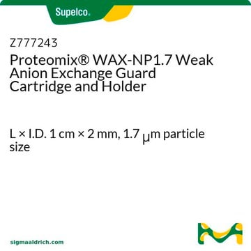 Proteomix&#174; WAX-NP1.7 Weak Anion Exchange Guard Cartridge and Holder L × I.D. 1&#160;cm × 2&#160;mm, 1.7&#160;&#956;m particle size