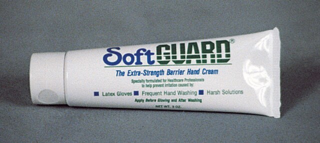 SoftGUARD&#174; hand cream conditions the skin to prevent and relieve chapping and irritation