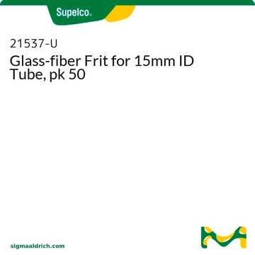 Glass-fiber Frit for 15mm ID Tube, pk 50