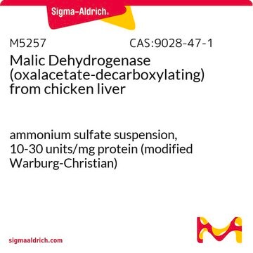 Apfelsäure-Dehydrogenase (Oxalacetat-decarboxylierend) aus Hühnerleber ammonium sulfate suspension, 10-30&#160;units/mg protein (modified Warburg-Christian)