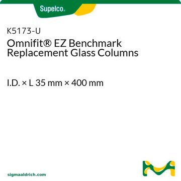 Omnifit&#174; EZ Benchmark Replacement Glass Columns I.D. × L 35&#160;mm × 400&#160;mm