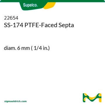 Septum surfacé PTFE&nbsp;SS-174 diam. 6&#160;mm ( 1/4&#160;in.)