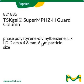 TSKgel&#174; SuperMPHZ-H Guard Column phase polystyrene-divinylbenzene, L × I.D. 2&#160;cm × 4.6&#160;mm, 6&#160;&#956;m particle size