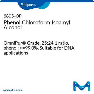 OmniPur&#174; Phenol:Chloroform:Isoamylalkohol, 25:24:1 (TE-gepuffert, gesättigt, pH&nbsp;6,7/8,0) OmniPur&#174; Grade, 25:24:1 ratio, phenol: &gt;=99.0%, Suitable for DNA applications