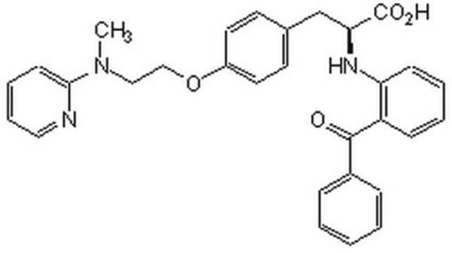 GW1929 A potent, tyrosine-based peroxisome proliferator-activated receptor &#947; (PPAR&#947;) agonist (EC&#8325;&#8320; = 13 nM for murine receptor and 6.2 nM for human receptor in cell-based transactivation assays).