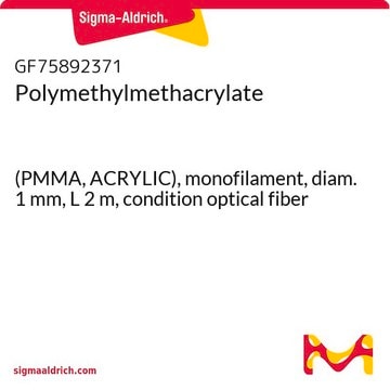 Polymethylmethacrylate (PMMA, ACRYLIC), monofilament, diam. 1&#160;mm, L 2&#160;m, condition optical fiber