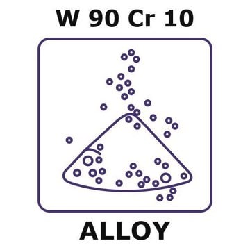 Tungsten-chromium alloy, W90Cr10 powder, 45micron max. particle size, alloy pre-cursor, 20g