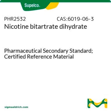 Nikotin-Bitartrat-Dihydrat Pharmaceutical Secondary Standard; Certified Reference Material