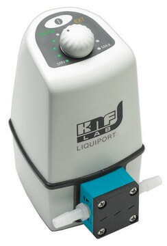 KNF LIQUIPORT chemically-resistant diaphragm liquid pumps AC/DC input 115 V AC, PTFE (head), flow rate 0.5-3.0 L/min