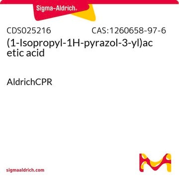 (1-Isopropyl-1H-pyrazol-3-yl)acetic acid AldrichCPR