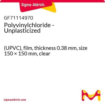 Polyvinylchloride - Unplasticized (UPVC), film, thickness 0.38&#160;mm, size 150 × 150&#160;mm, clear