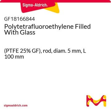 Polytetrafluoroethylene Filled With Glass (PTFE 25% GF), rod, diam. 5&#160;mm, L 100&#160;mm