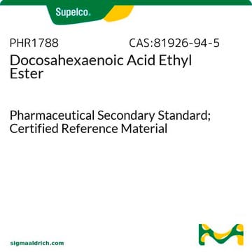 Ester éthylique de l’acide 4,7,10,13,16,19-docosahexaénoïque Pharmaceutical Secondary Standard; Certified Reference Material