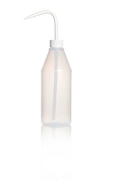 Azlon&nbsp;Narrow Neck Sloped Shouldered Wash Bottles with jet-tip aperture low-density polyethylene bottle, capacity 500&#160;mL