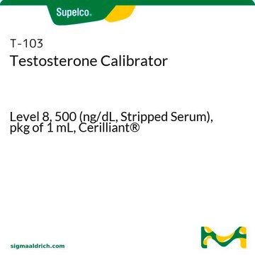 Testosterone Calibrator Level 8, 500 (ng/dL, Stripped Serum), pkg of 1&#160;mL, Cerilliant&#174;