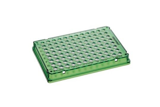 632 twin.tec PCR Plate 96 LoBind skirt, PCR clean, green, pkg of 300&#160;pieces