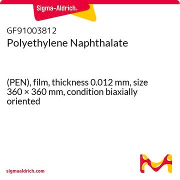 Polyethylene Naphthalate (PEN), film, thickness 0.012&#160;mm, size 360 × 360&#160;mm, condition biaxially oriented